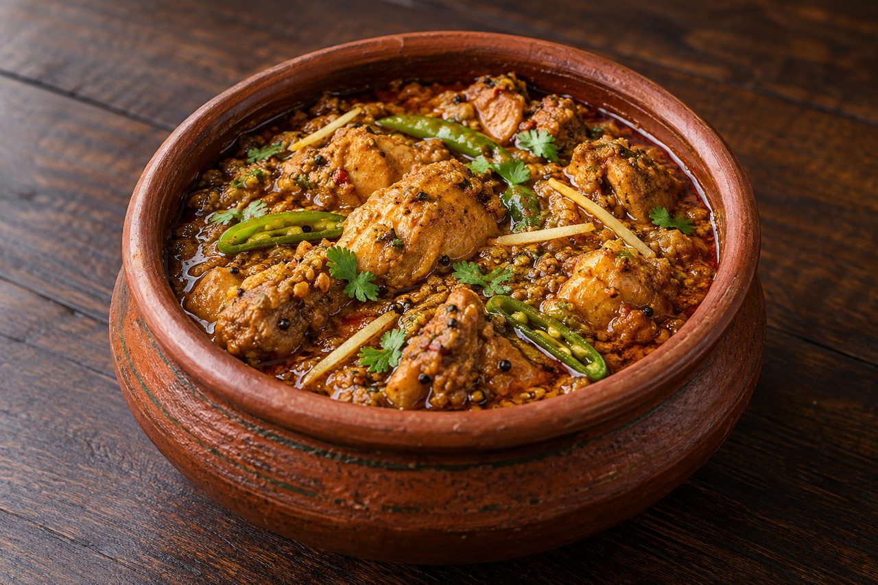 Chicken Achari Handi