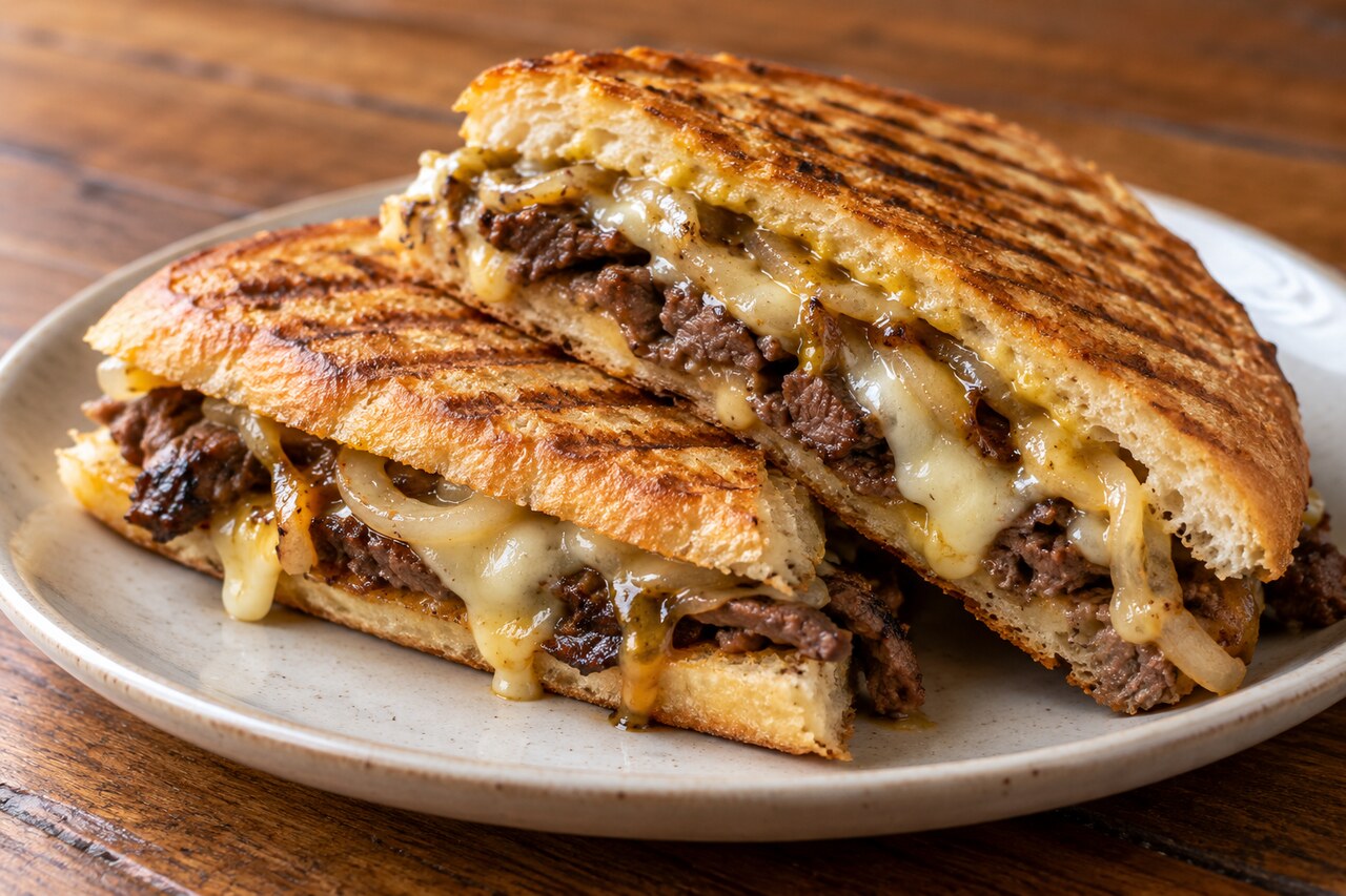 Philly Steak & Cheese Panini