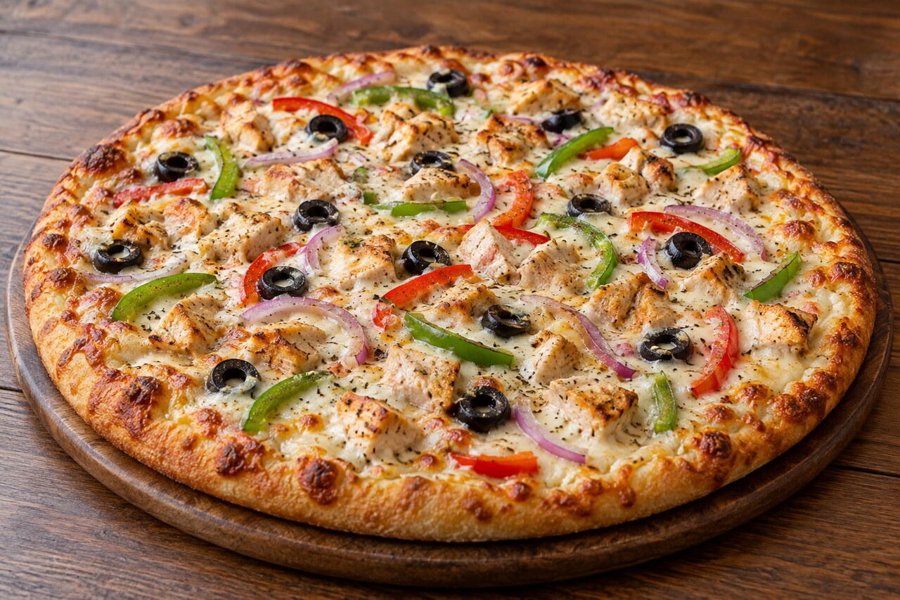 Creamy Chicken Pizza
